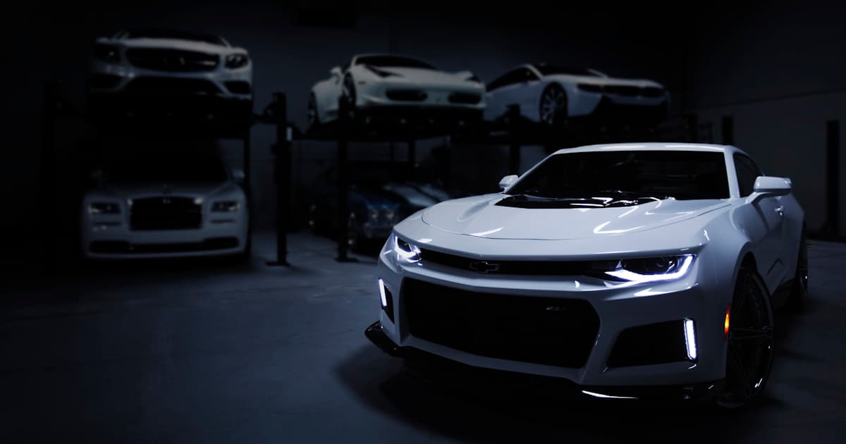 Luxury car in showroom representing car affordability decisions